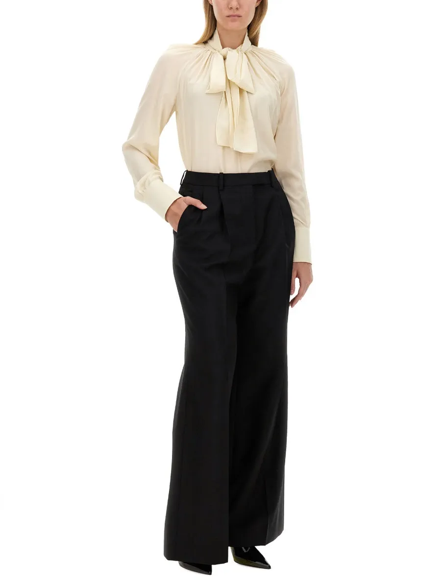 Silk Shirt With Lavalliére Collar sold by Wanan Luxury product image thumbnail 2
