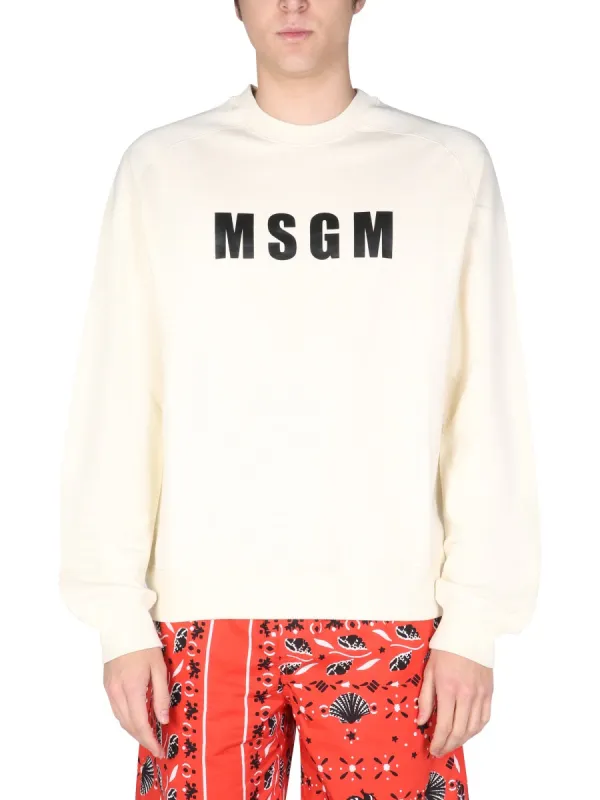 Logo Print Sweatshirt made by MSGM