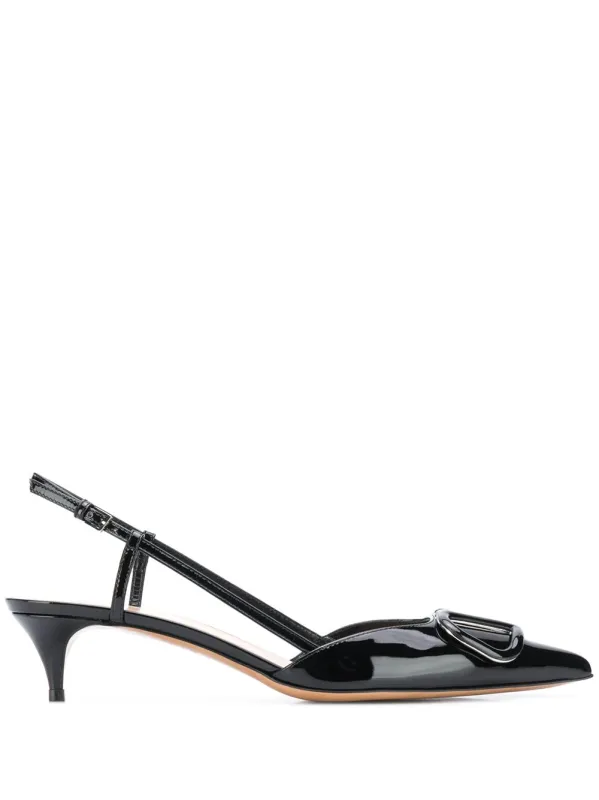 Vlogo Signature Leather Slingback Pumps made by Valentino Garavani