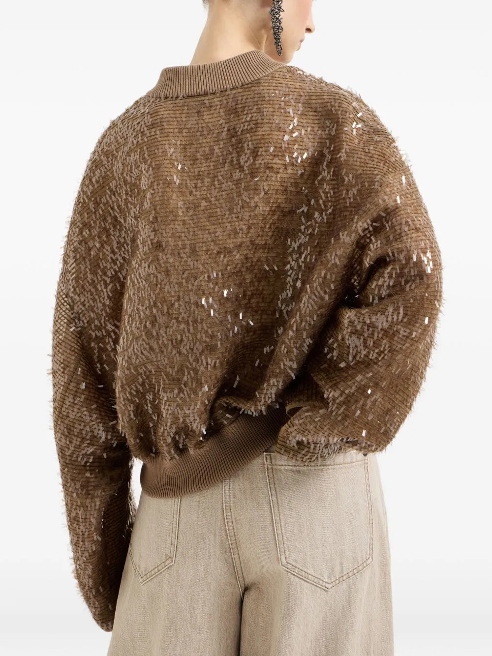 Silk Bomber Jacket sold by Wanan Luxury product image thumbnail 3