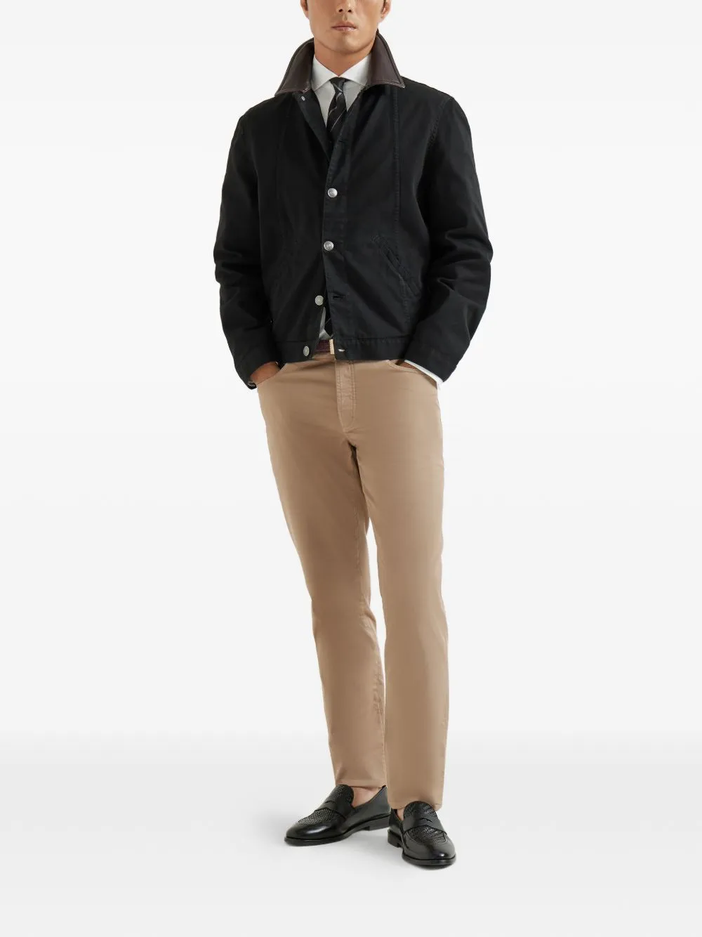 Cotton Slim Trousers sold by Wanan Luxury product image thumbnail 3