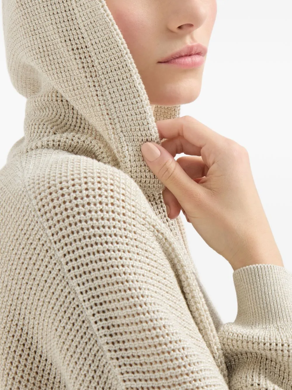 Cotton Hooded Cardigan sold by Wanan Luxury product image thumbnail 2