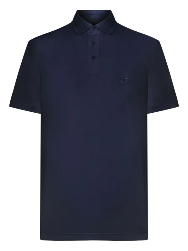 Interlock Cotton Polo Shirt made by Giorgio Armani