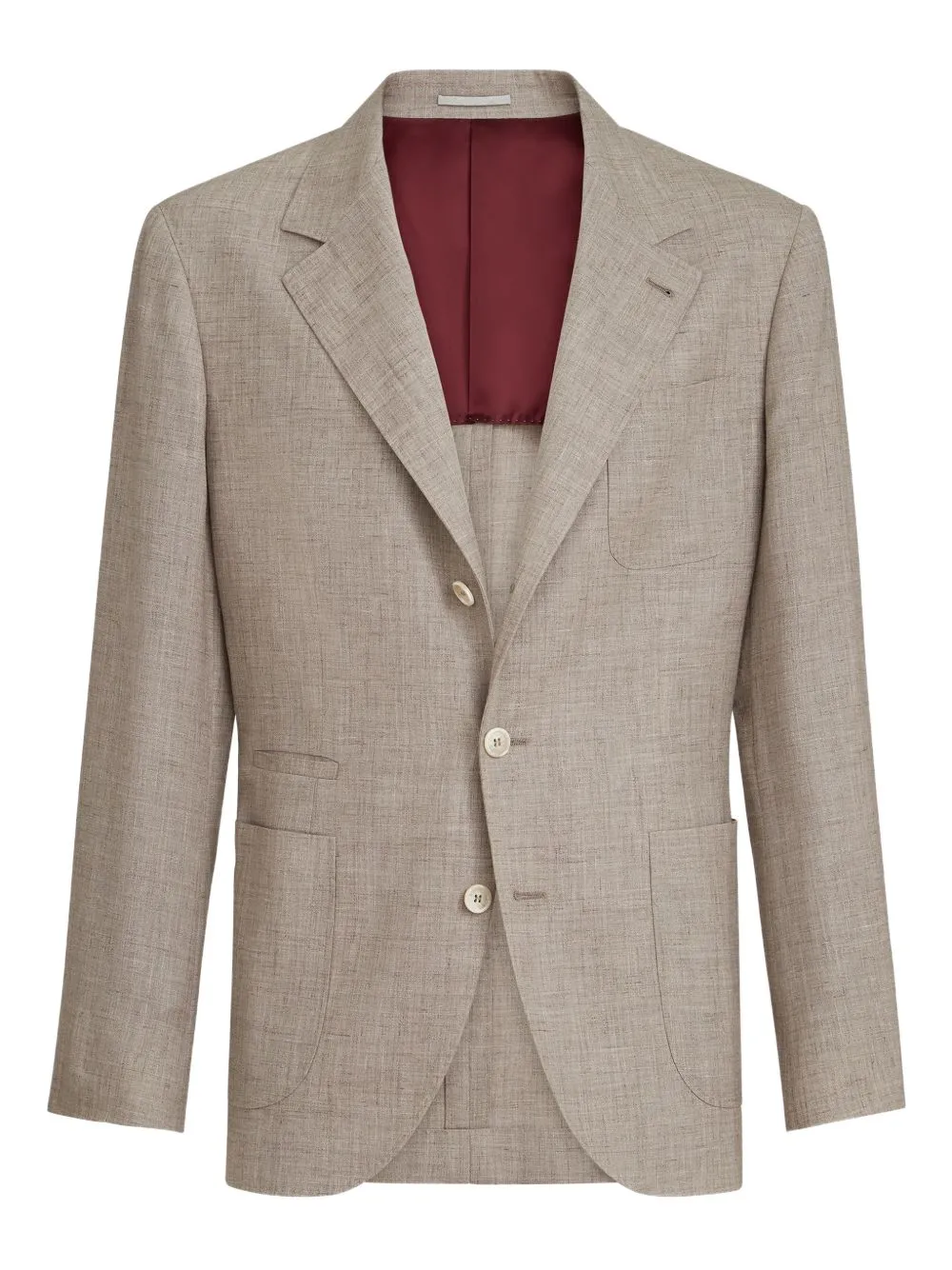 Linen And Silk Single-Breasted Jacket sold by Wanan Luxury