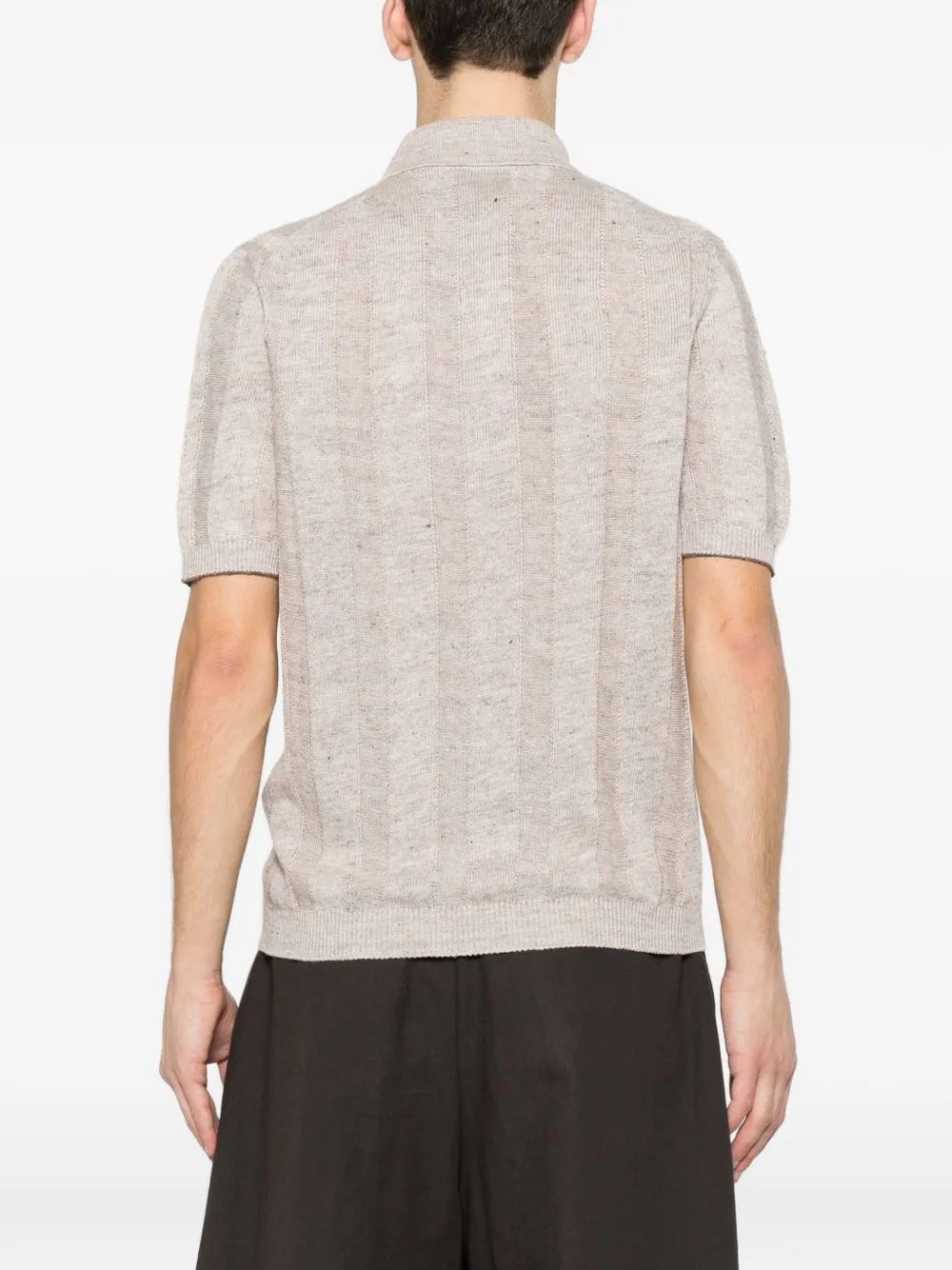 Linen And Cotton Blend Polo Shirt sold by Wanan Luxury product image thumbnail 2