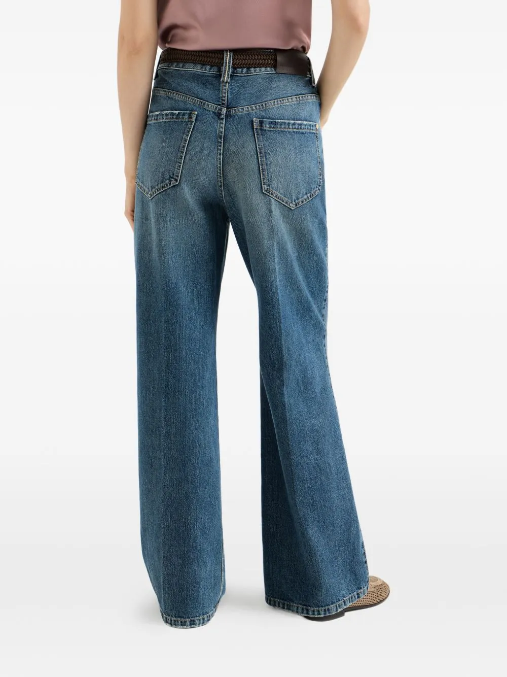 Flared-Leg Denim Jeans sold by Wanan Luxury product image thumbnail 3