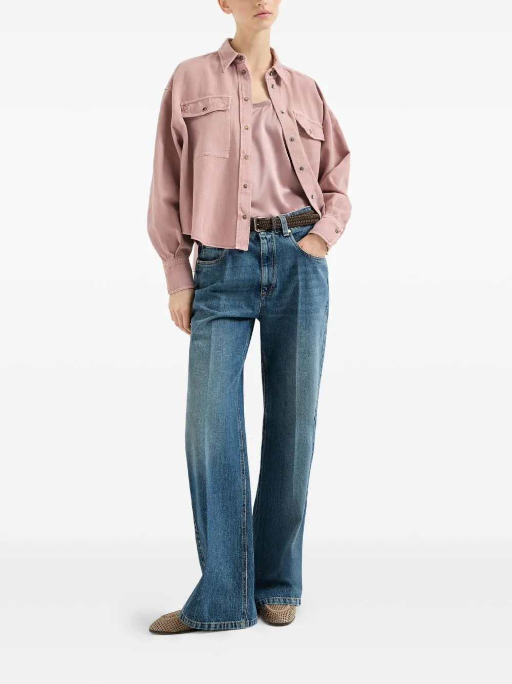 Flared-Leg Denim Jeans sold by Wanan Luxury product image thumbnail 2