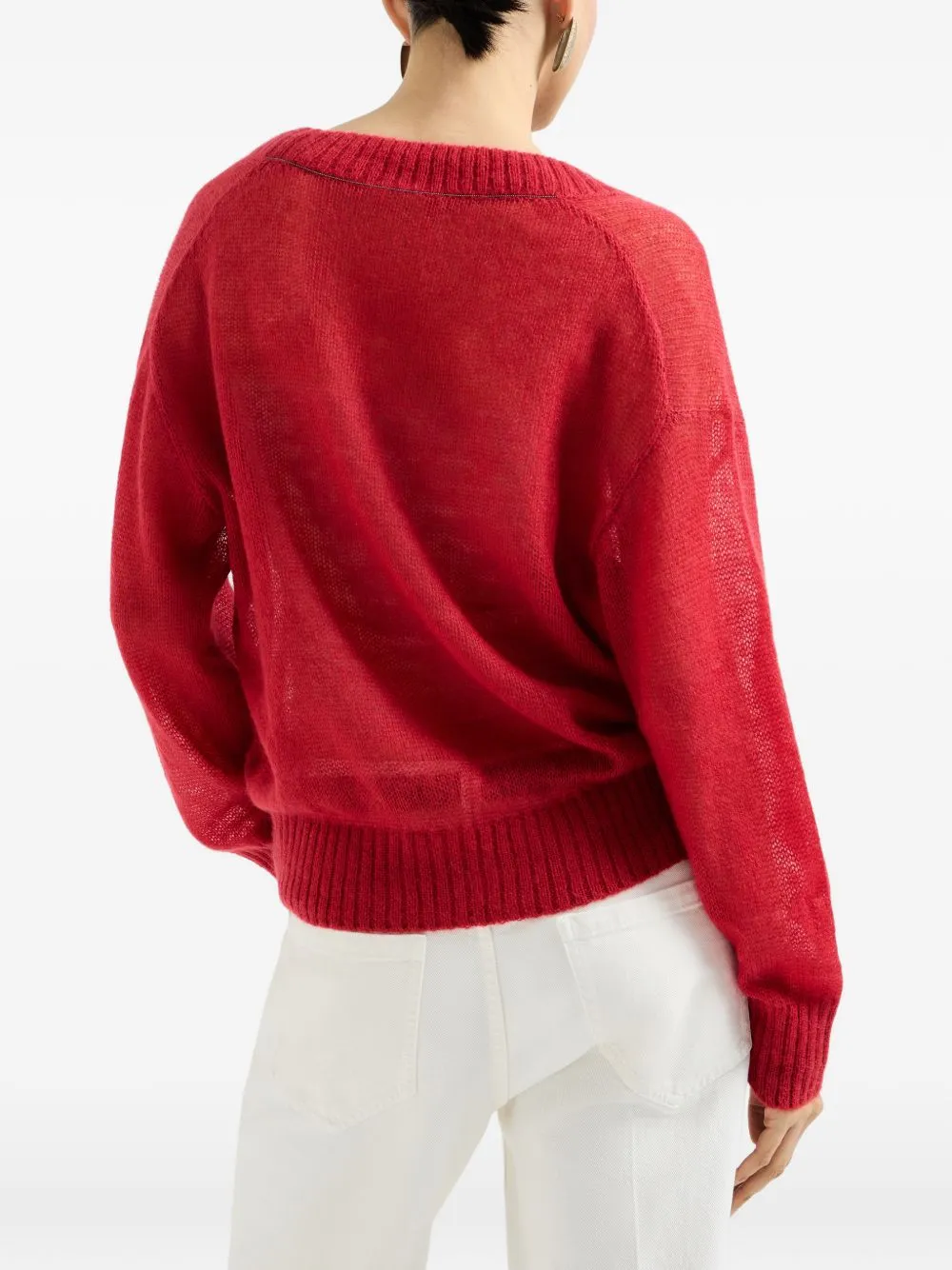 Wool V-Necked Jumper sold by Wanan Luxury product image thumbnail 3