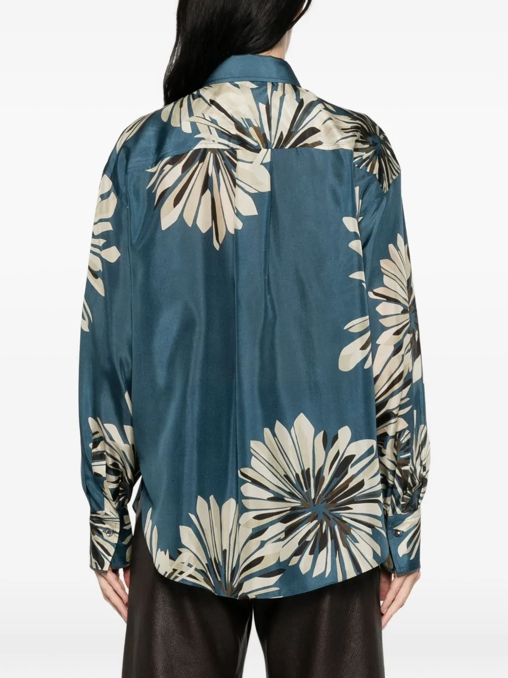 Printed Silk Shirt sold by Wanan Luxury product image thumbnail 3