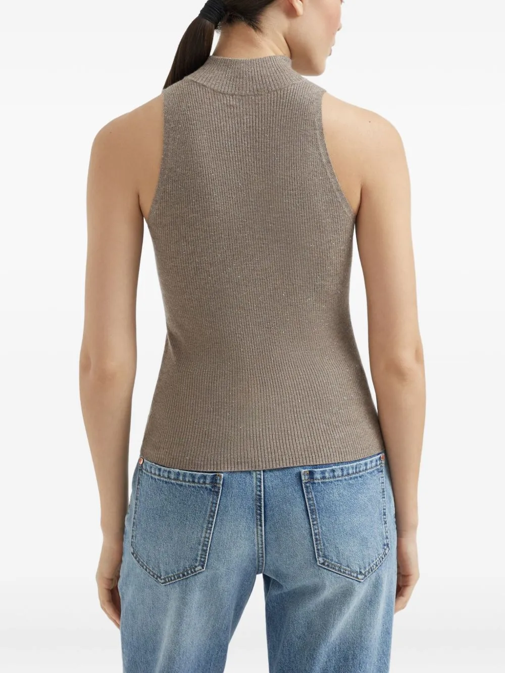 Cashmere Blend Tank Top sold by Wanan Luxury product image thumbnail 4