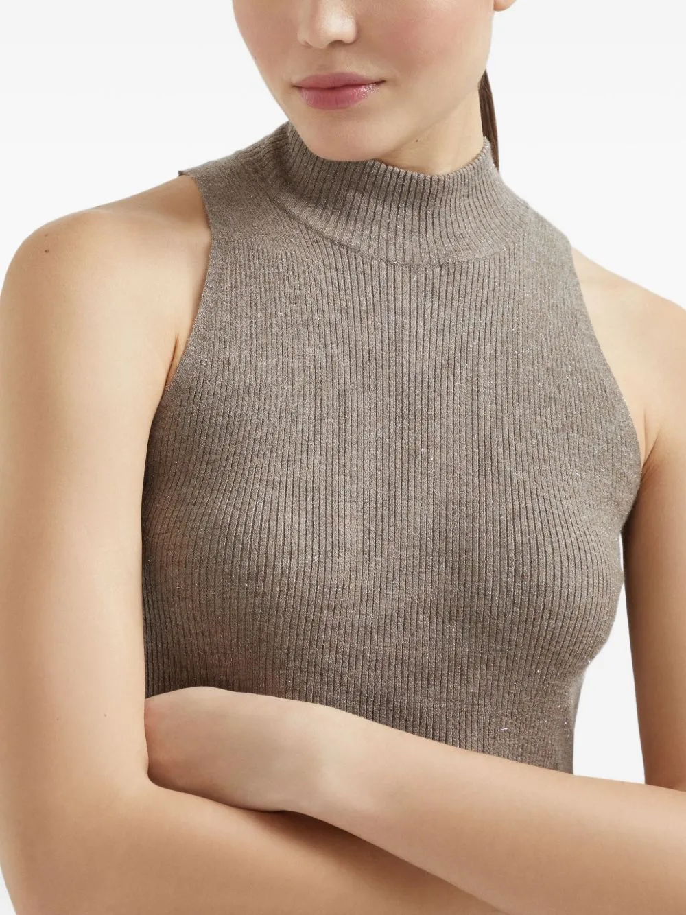 Cashmere Blend Tank Top sold by Wanan Luxury product image thumbnail 5