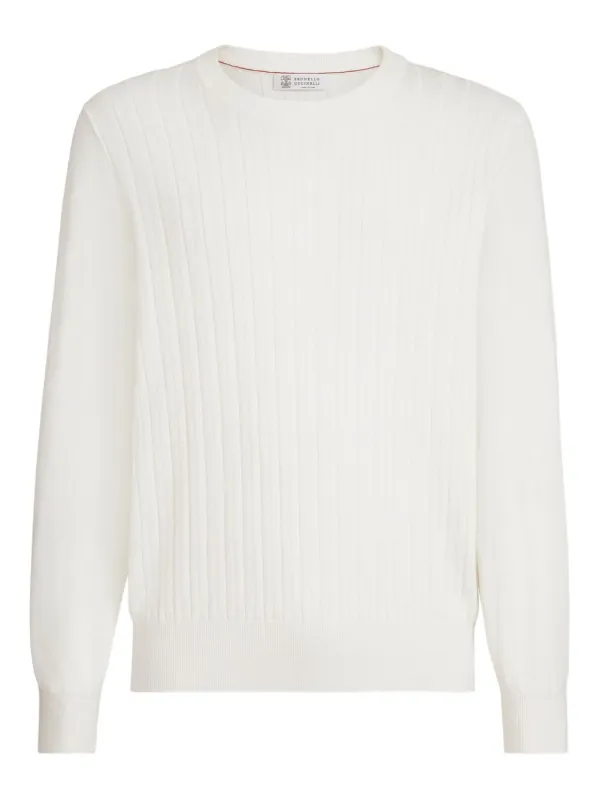Cotton Crewneck Sweater made by Brunello Cucinelli