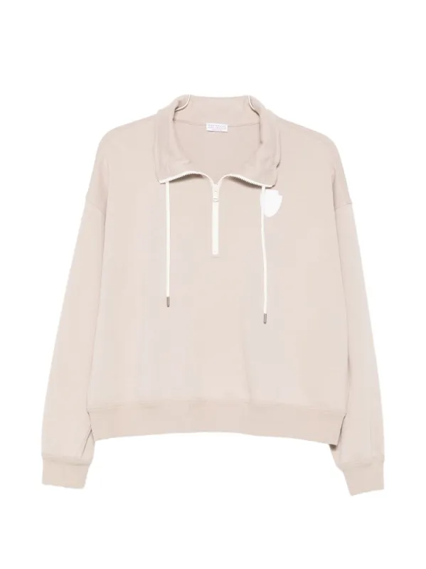Cotton High-Neck Sweater made by Brunello Cucinelli