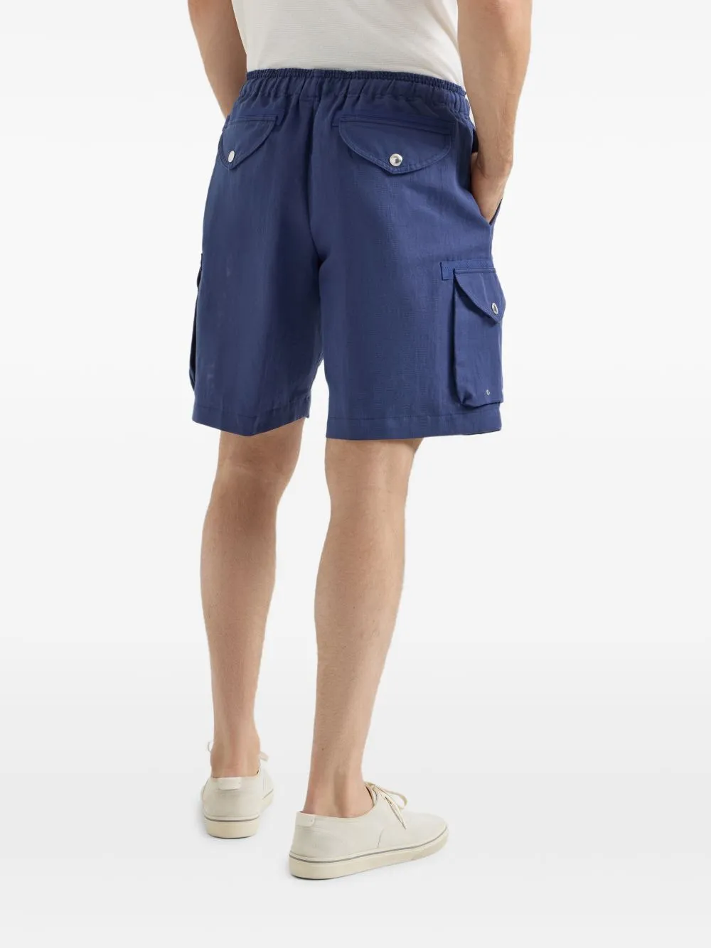 Linen Cargo Shorts sold by Wanan Luxury product image thumbnail 5