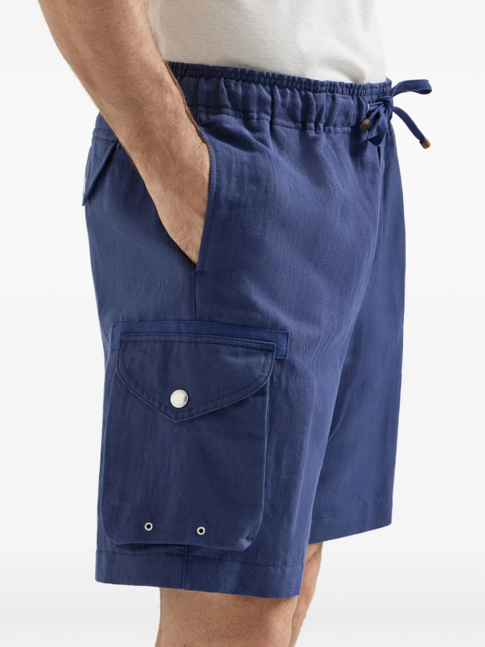 Linen Cargo Shorts sold by Wanan Luxury product image thumbnail 2