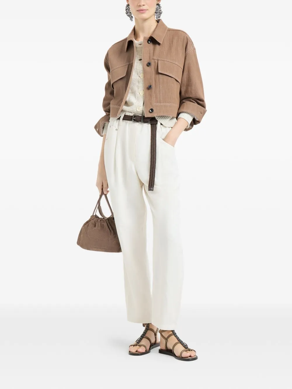 Cotton Crewneck Sweater sold by Wanan Luxury product image thumbnail 2