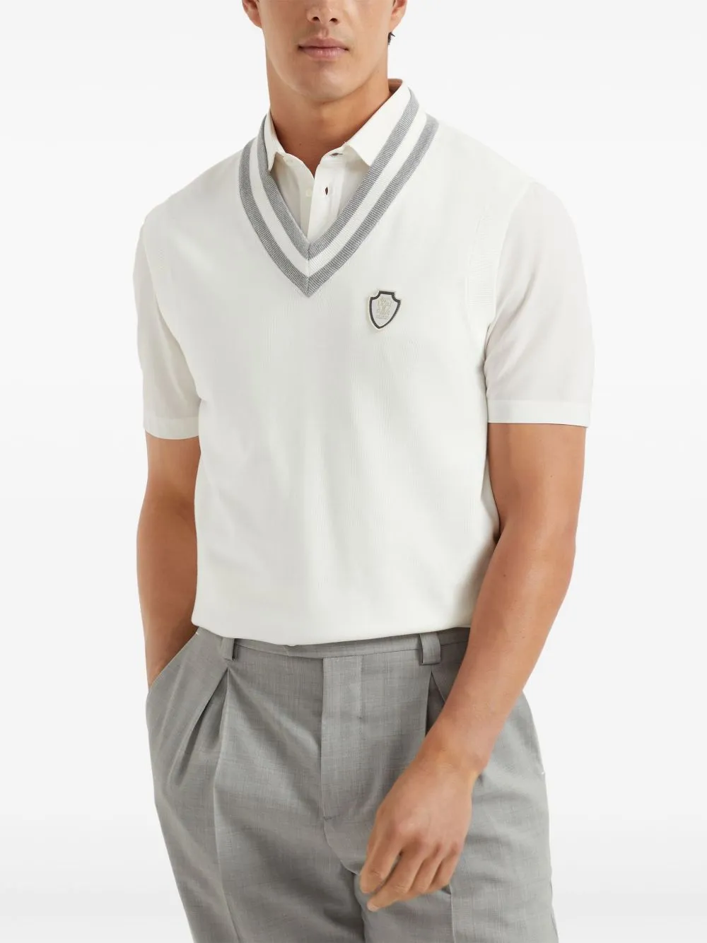 Logo Cotton Vest sold by Wanan Luxury product image thumbnail 2