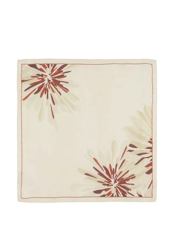 Printed Silk Foulard made by Brunello Cucinelli