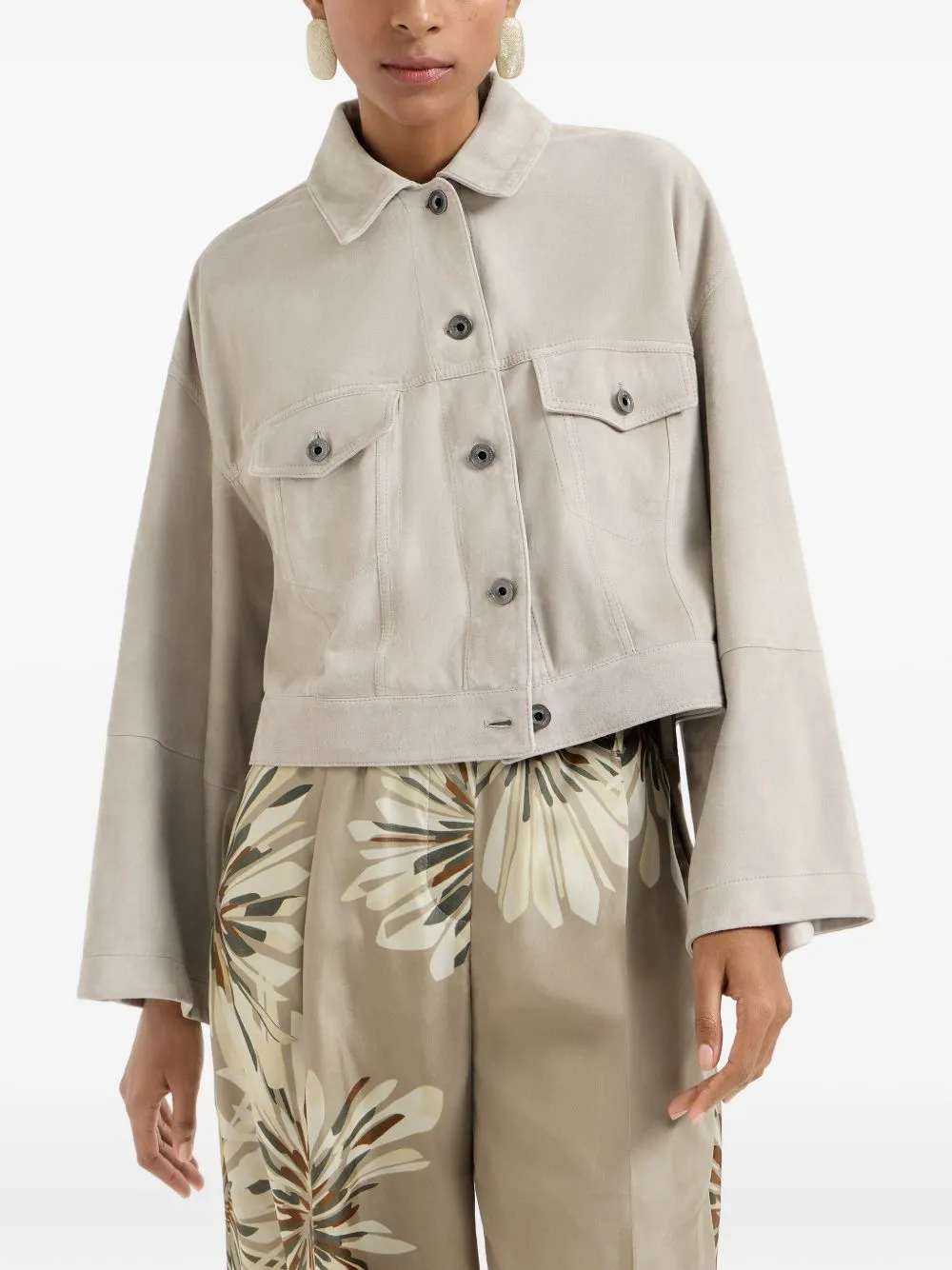Suede Leather Jacket sold by Wanan Luxury product image thumbnail 3