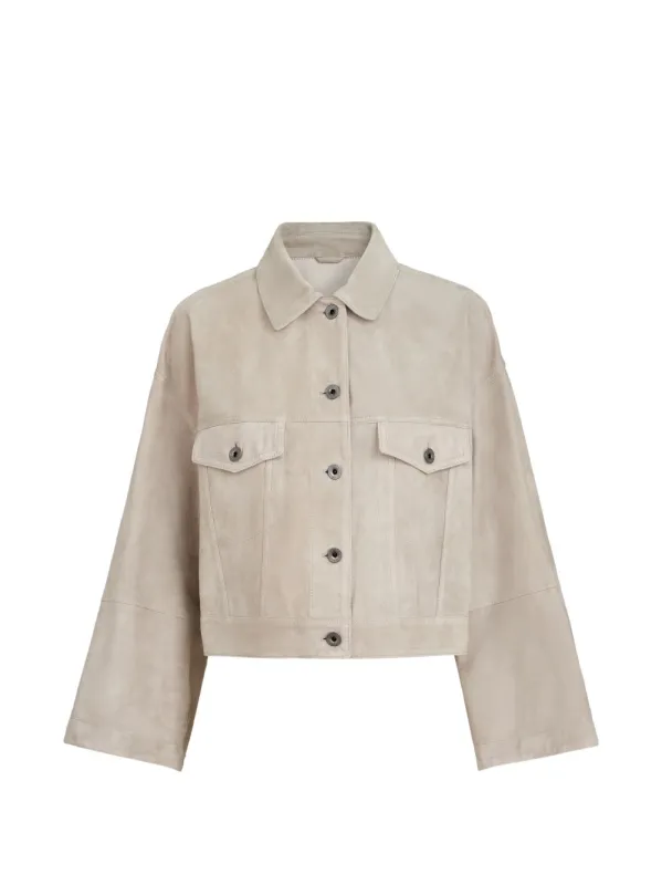 Suede Leather Jacket made by Brunello Cucinelli