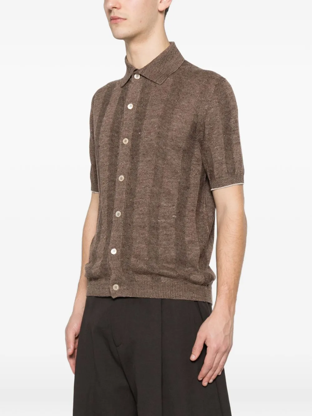Linen And Cotton Blend Cardigan sold by Wanan Luxury product image thumbnail 2