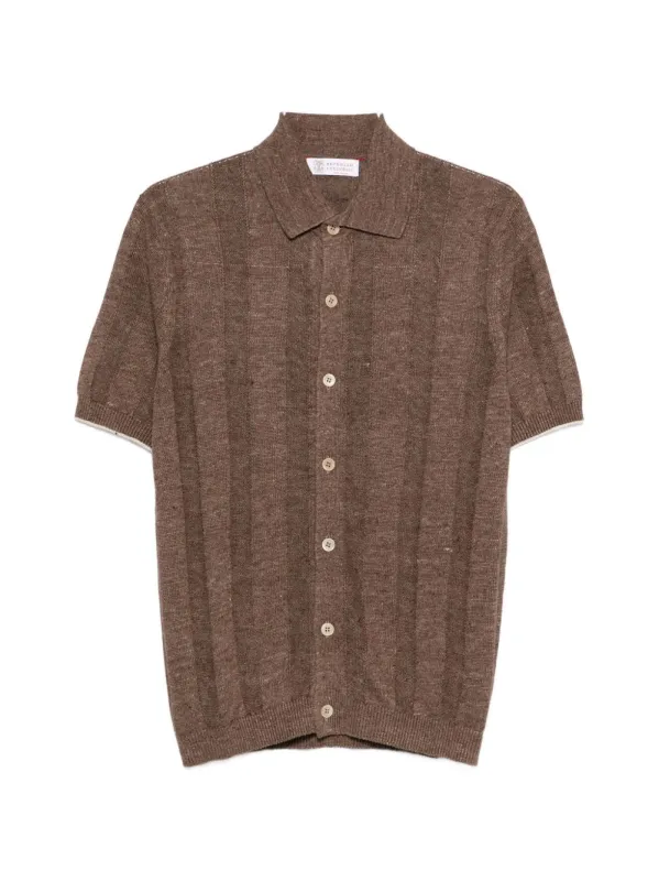 Linen And Cotton Blend Cardigan made by Brunello Cucinelli