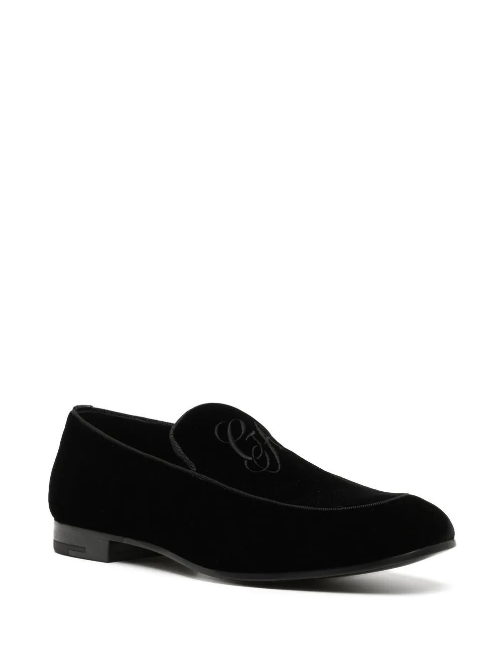 Embroidered Logo Velvet Loafers sold by Wanan Luxury product image thumbnail 3
