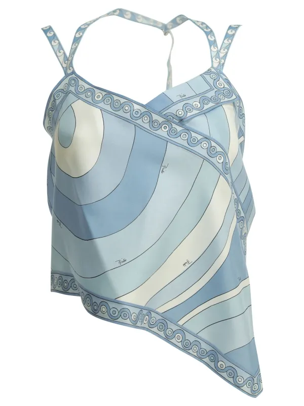 Iride Tops Light Blue made by Emilio Pucci