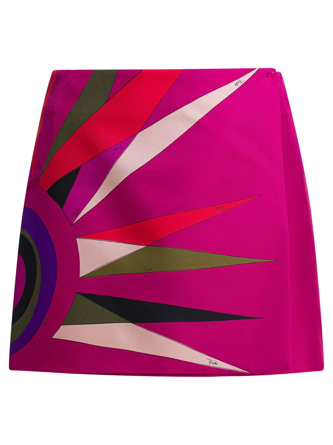 Hawaii Print Miniskirt Skirts Fuchsia sold by Wanan Luxury