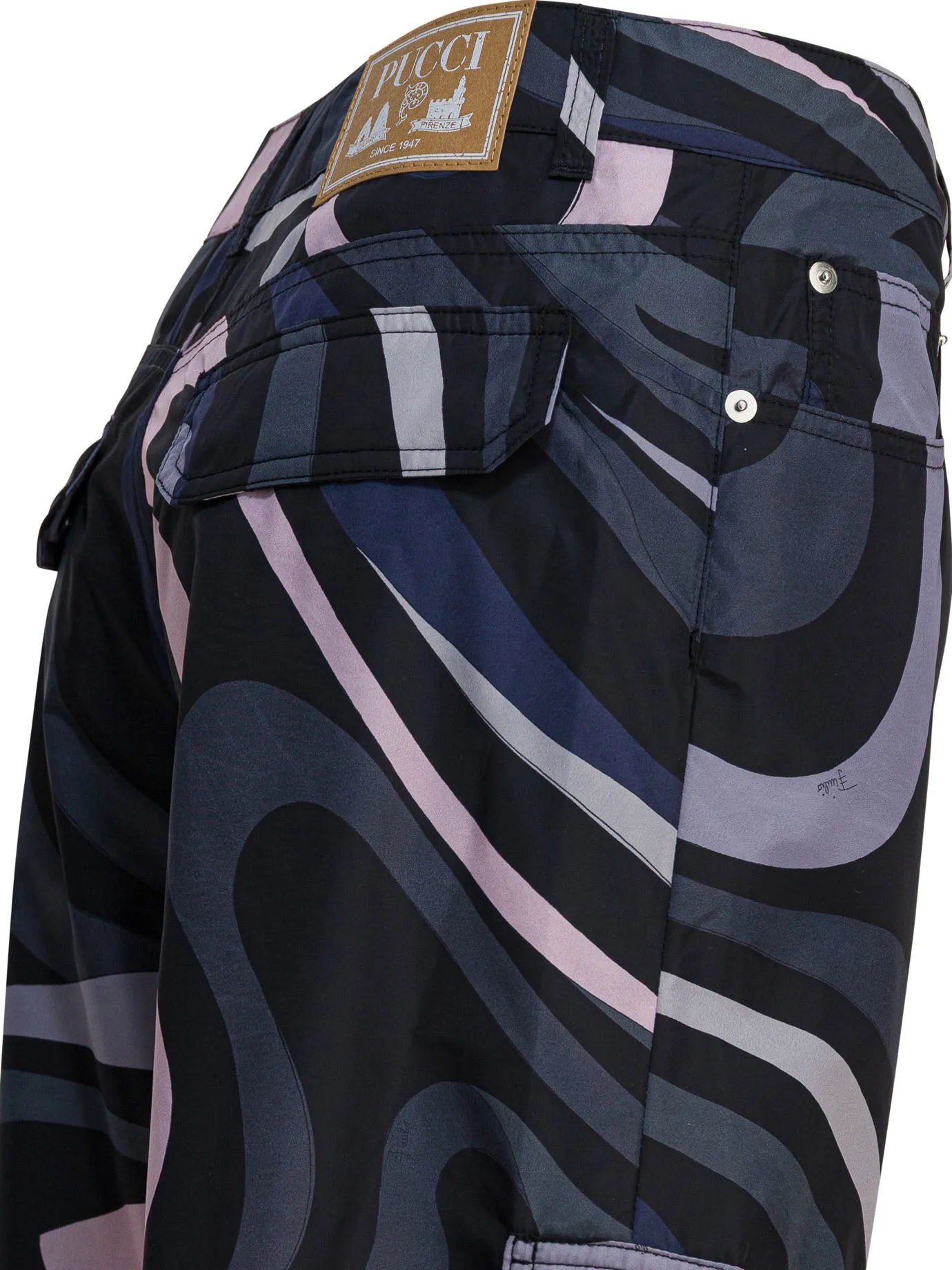 Marmo Print Cargo Pants Trousers Black sold by Wanan Luxury product image thumbnail 4
