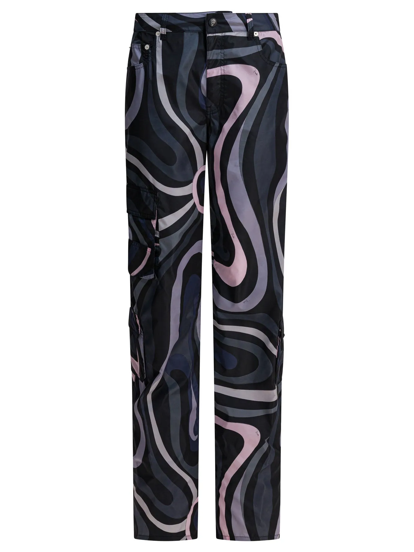 Marmo Print Cargo Pants Trousers Black sold by Wanan Luxury