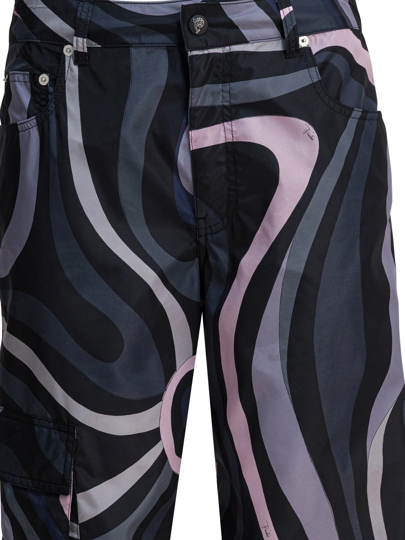 Marmo Print Cargo Pants Trousers Black sold by Wanan Luxury product image thumbnail 3