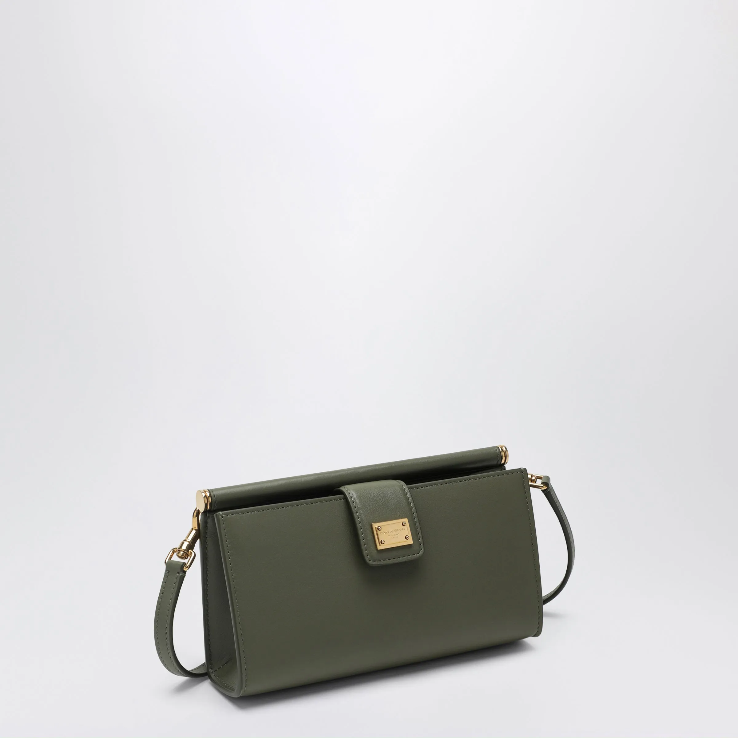 Plongé Calfskin Phone Bag In Military Green sold by Wanan Luxury product image thumbnail 2