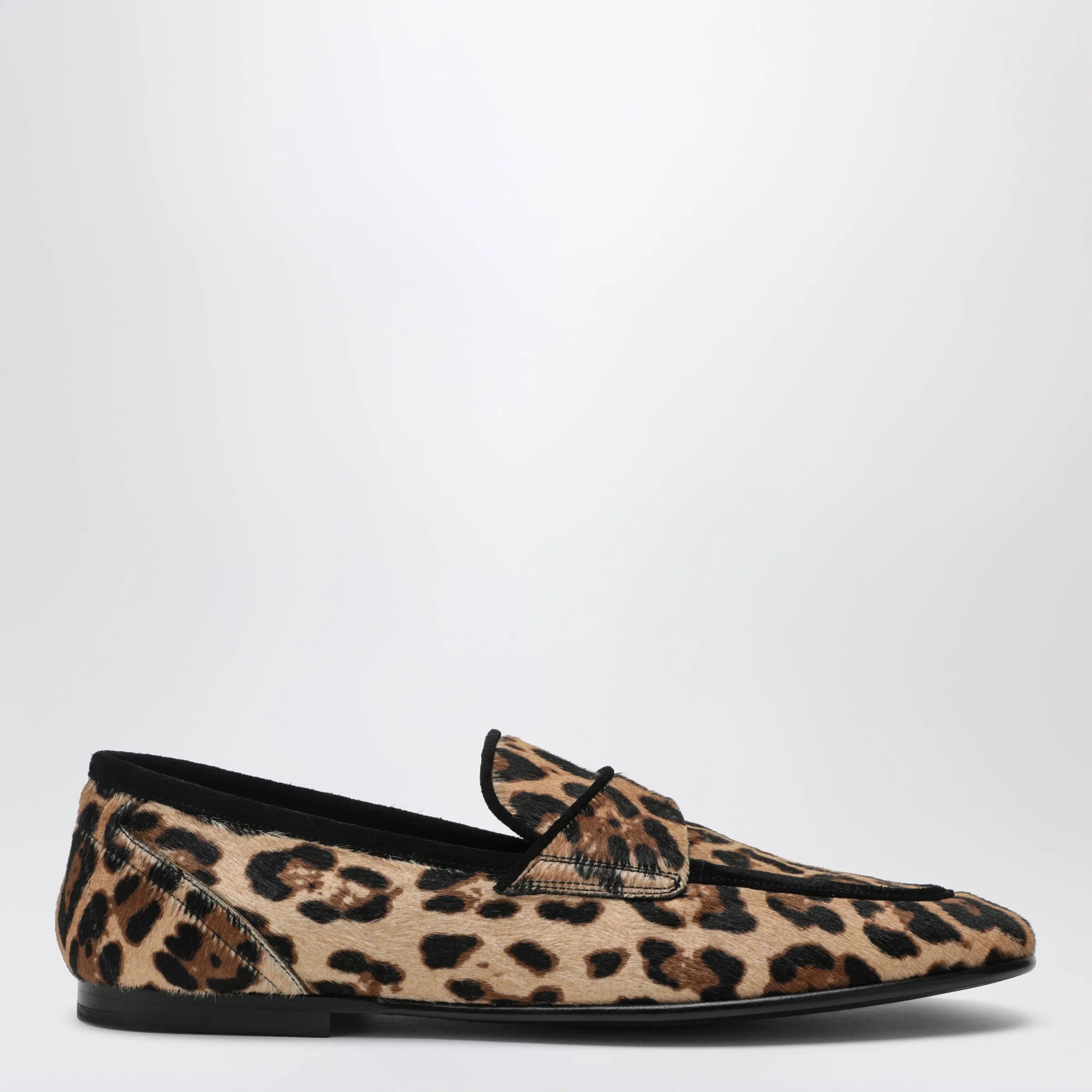 Loafers In Pony Hair With Leopard Print sold by Wanan Luxury