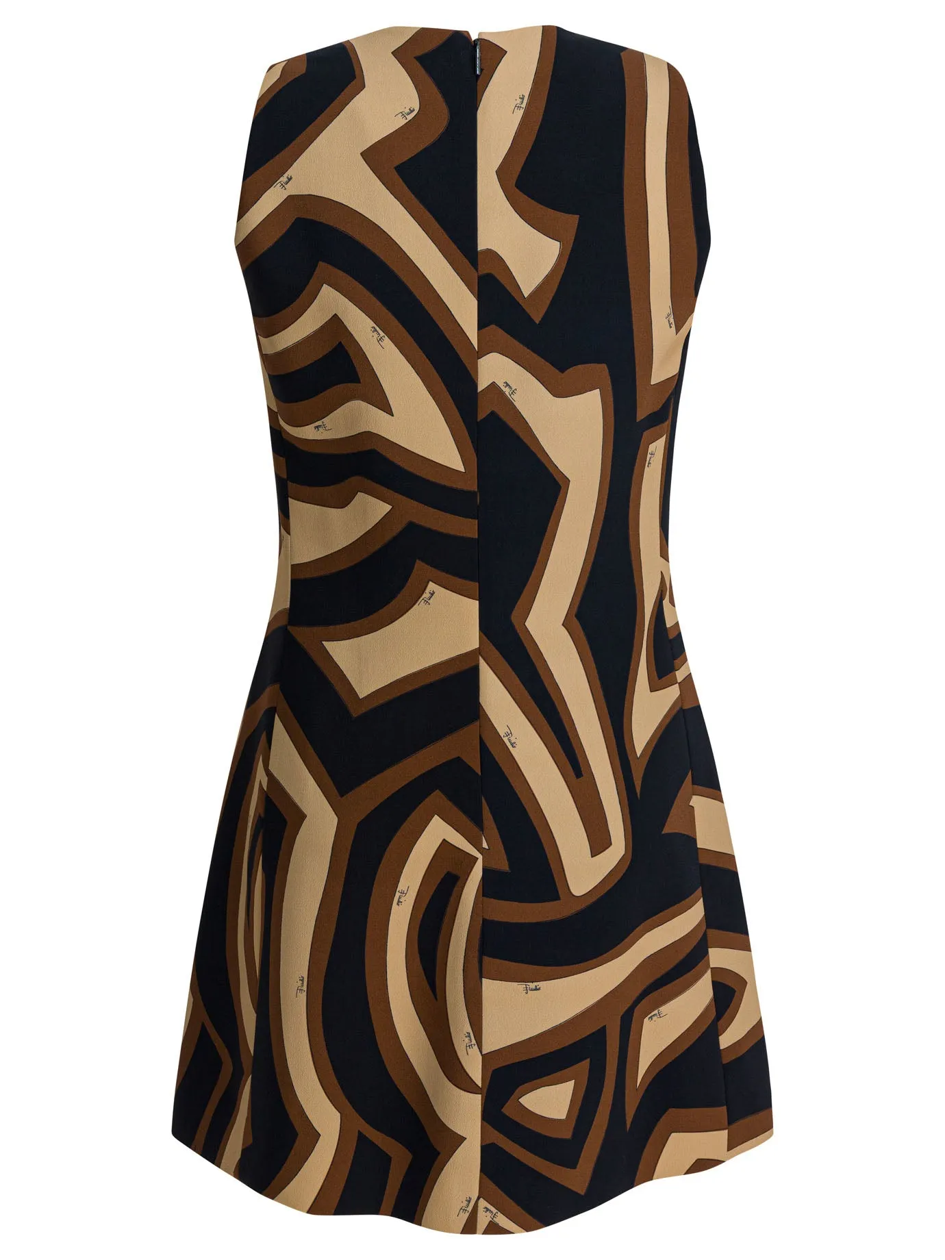 Labirinto Print Trapeze Dress Dresses Black sold by Wanan Luxury product image thumbnail 2