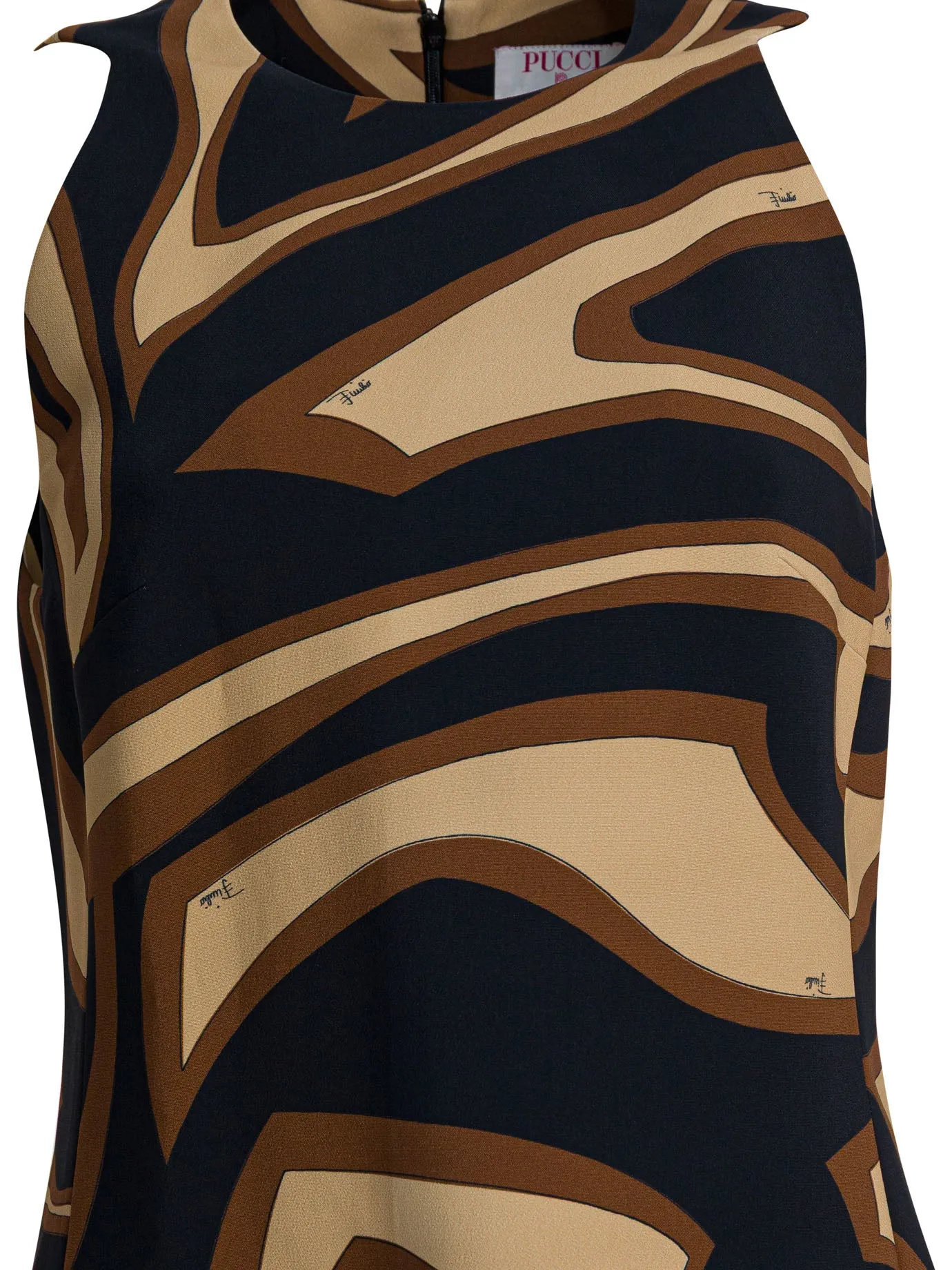 Labirinto Print Trapeze Dress Dresses Black sold by Wanan Luxury product image thumbnail 3