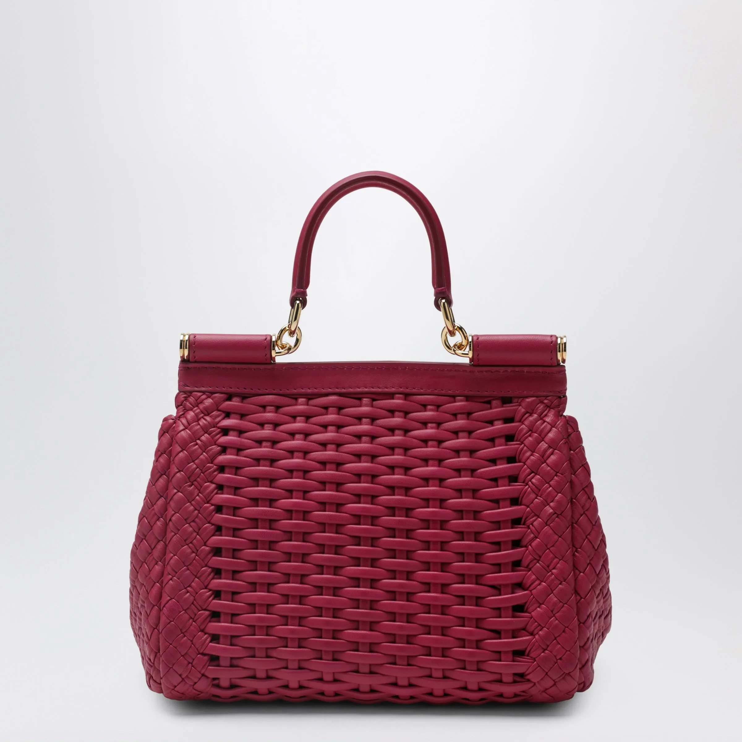 Small Sicily Handbag In Woven Nappa Leather, Hibiscus sold by Wanan Luxury product image thumbnail 2