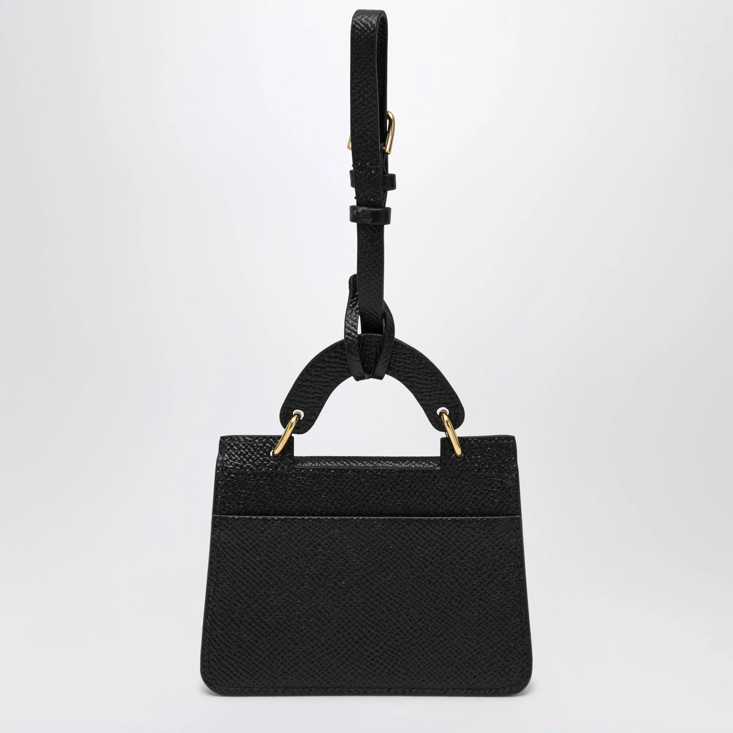 Dauphine-Printed Calfskin Card Holder In Black sold by Wanan Luxury product image thumbnail 2