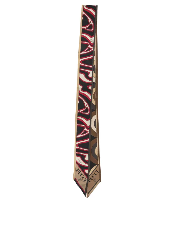 Onde E Labirinto Sciarpe & Foulard Black made by Emilio Pucci