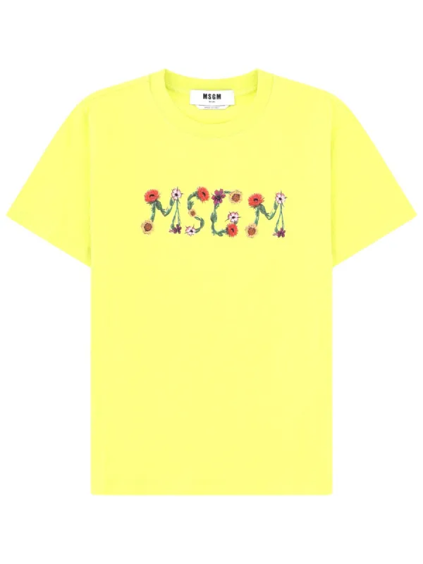 T-Shirt Con Logo made by MSGM