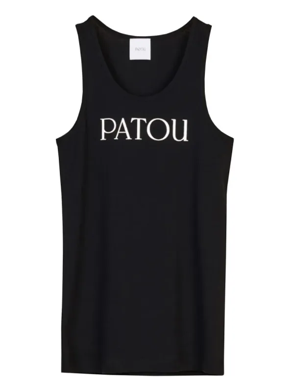 Logo Print Tank Top made by Patou
