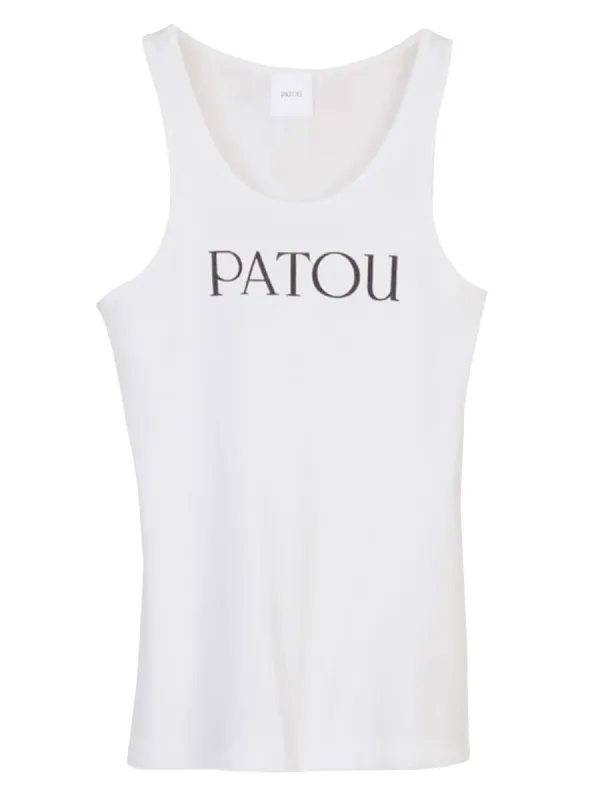 Logo Print Tank Top made by Patou