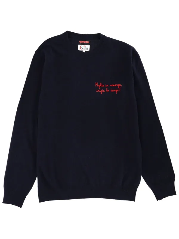 Sweater With Embroidery made by MC2 Saint Barth