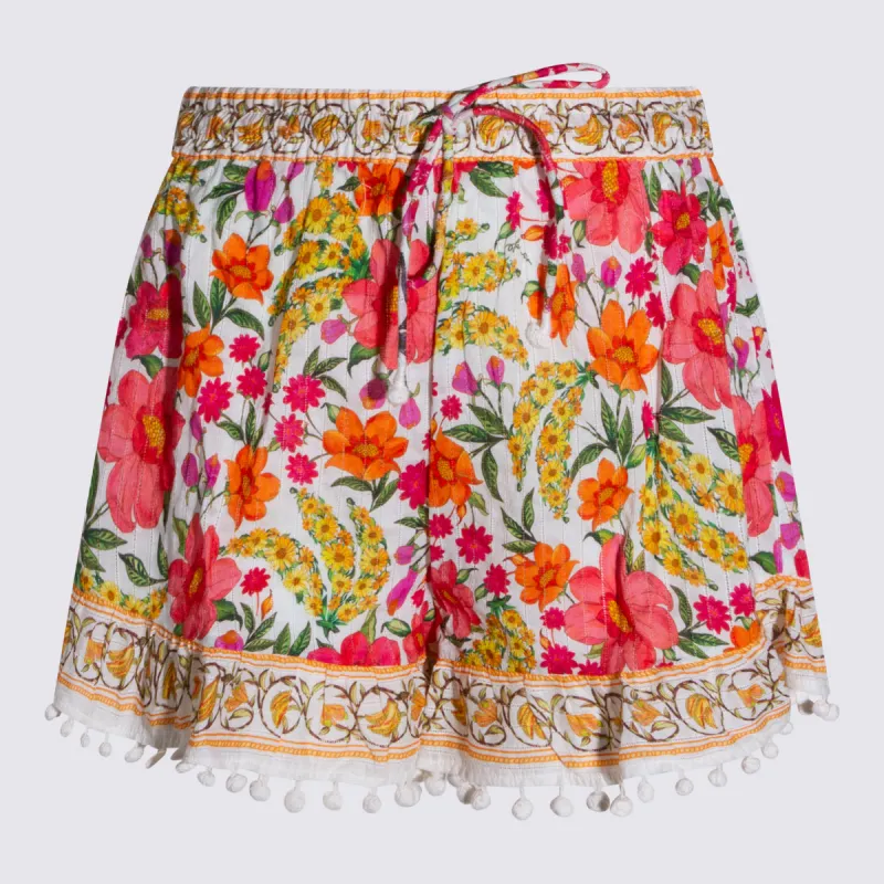 Shorts Banana Flowers Off-White made by FARM Rio