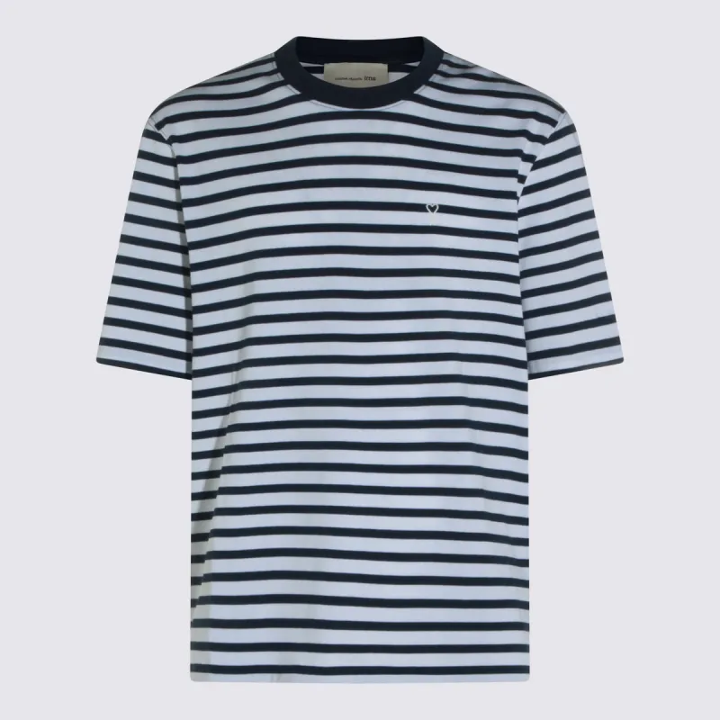 T-Shirts And Polos Blue-White made by Ami