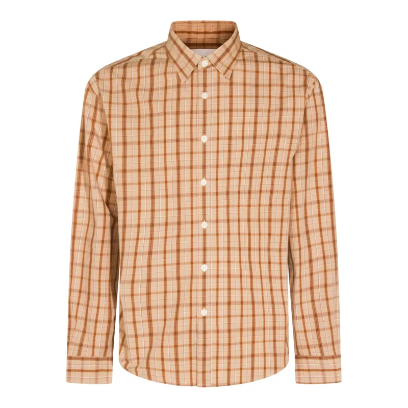 Shirts Khaki Check made by No Nationality 07