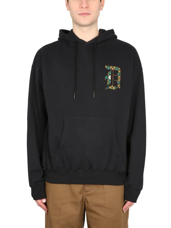 Hooded Sweatshirt With Logo made by Drôle de Monsieur