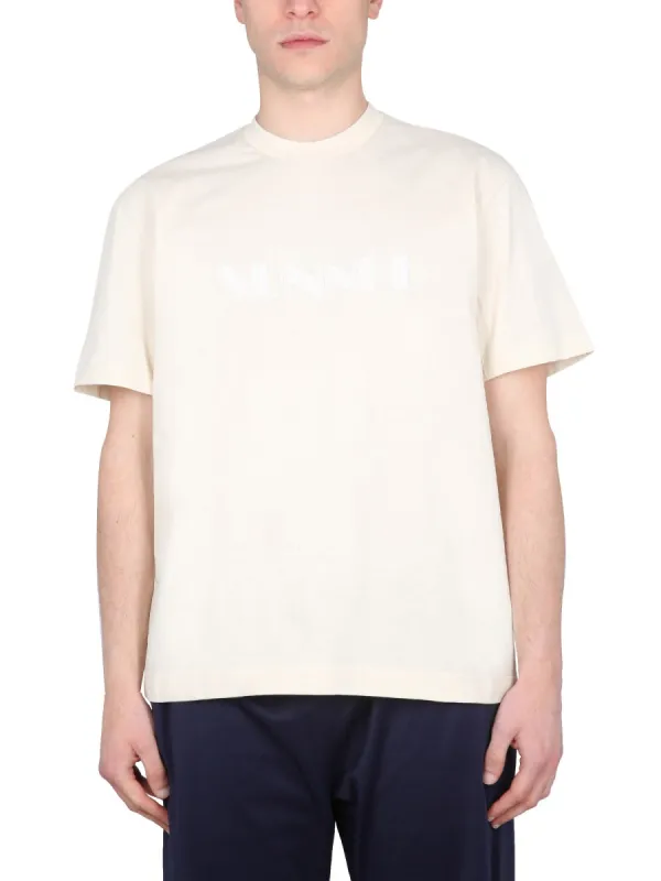 T-Shirt With Logo made by Sunnei