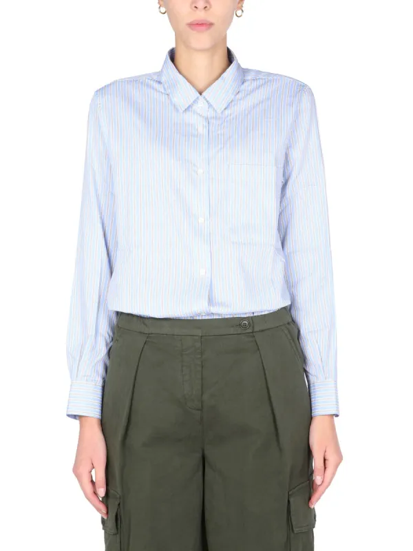 Striped Pattern Shirt made by Aspesi