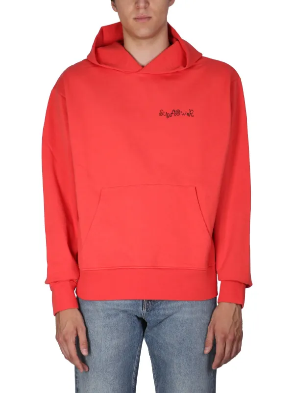 Sweatshirt With Logo Embroidery made by Sunflower